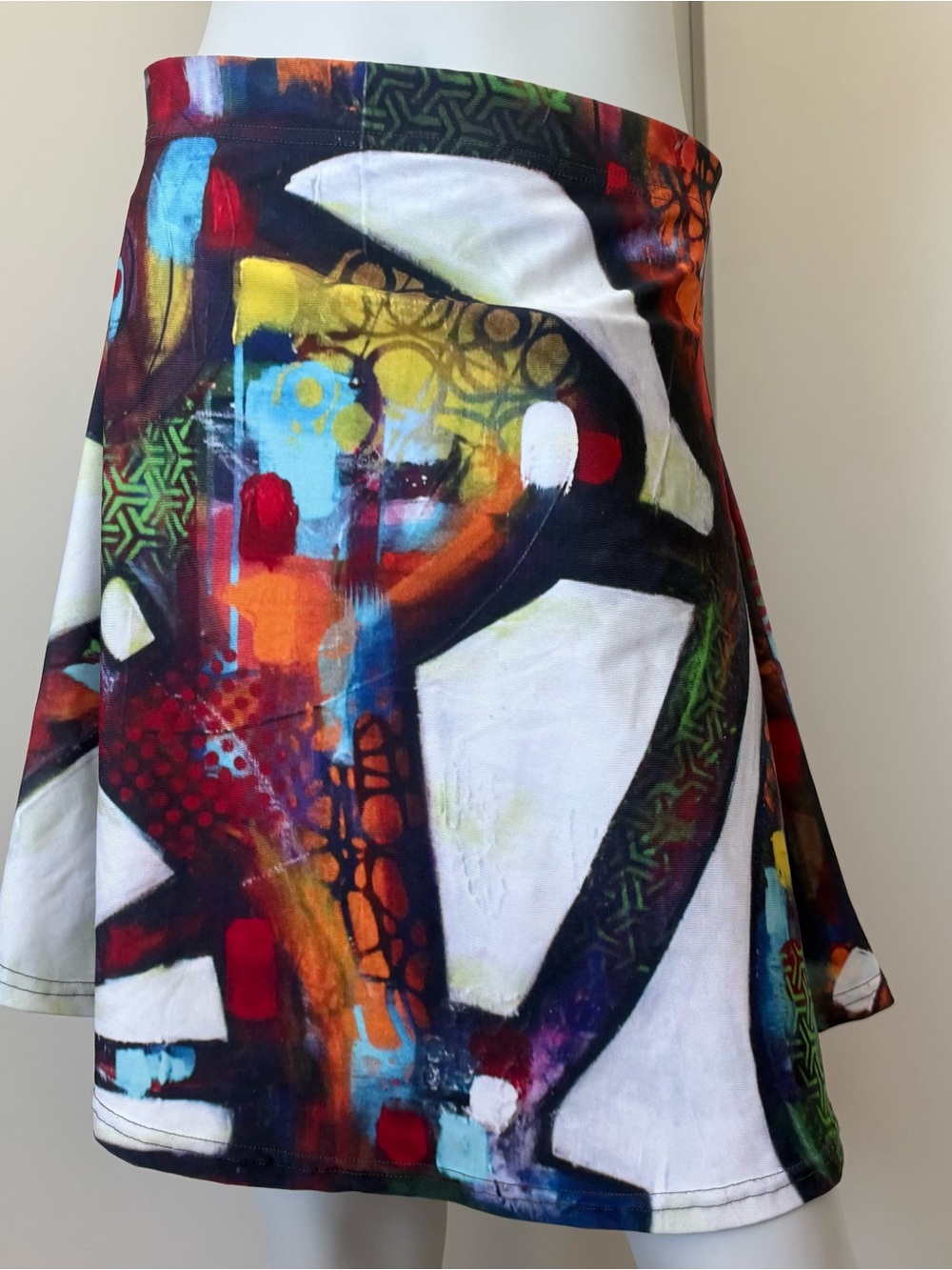 Vintage Abstract Mini Skirt